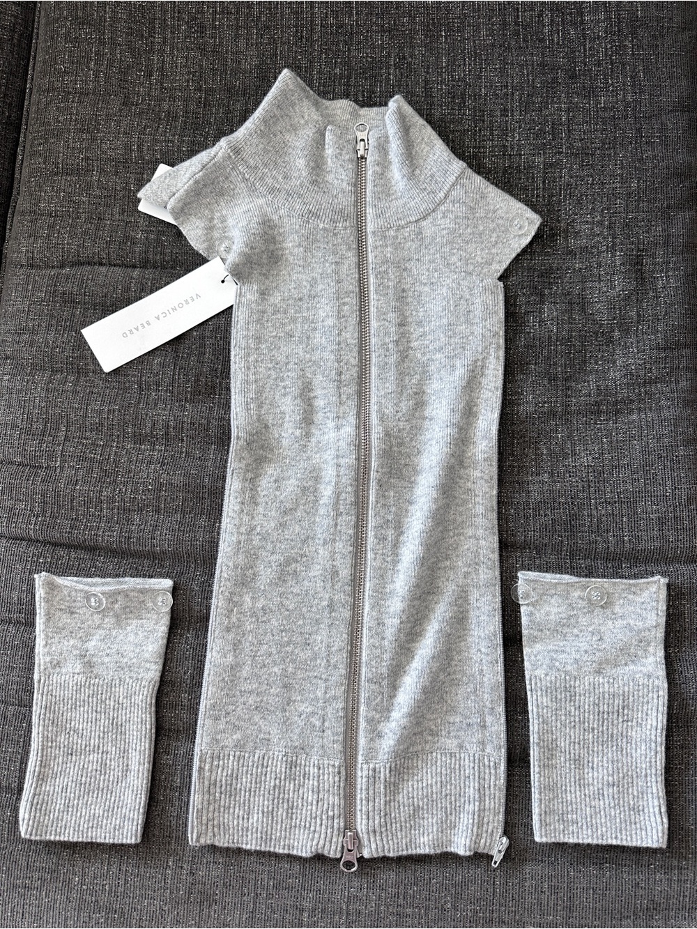 Veronica Beard NWT 3 Piece-Set Uptown gray Cashmere Blend Dickey Jacket insert - Picture 2 of 16